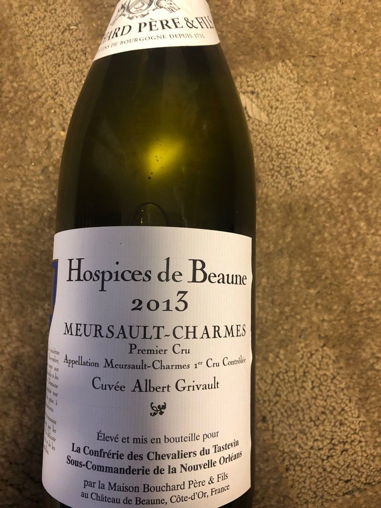 2013 Hospices de Beaune Meursault 1er Cru Charmes Cuvée Albert Grivault