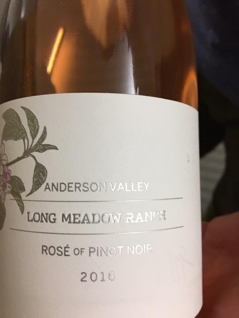 2016 Long Meadow Ranch Pinot Noir Rosé USA California North Coast