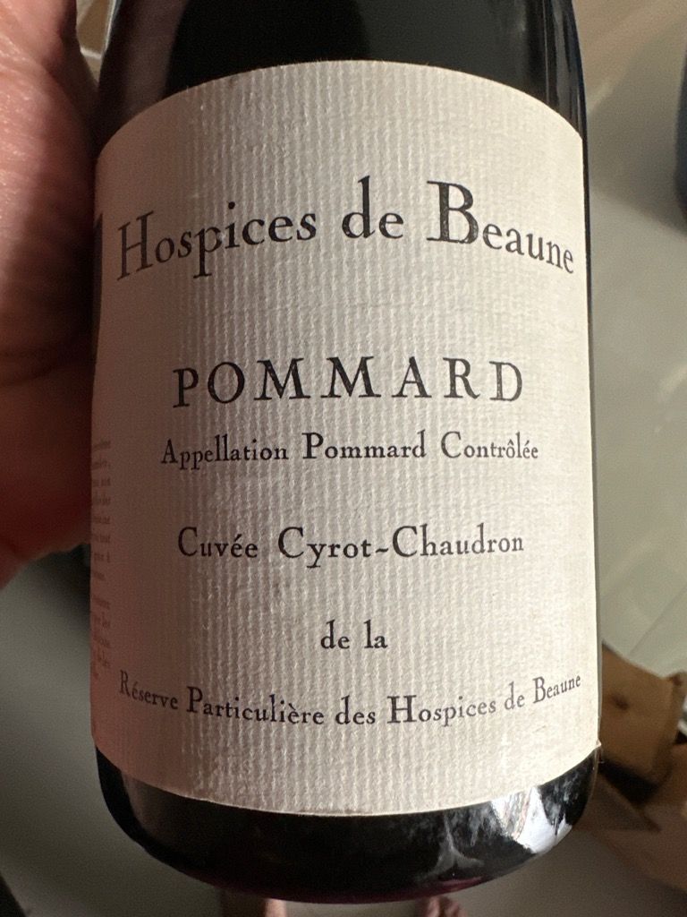 Hospices De Beaune Pommard Cuv E Cyrot Chaudron France Burgundy