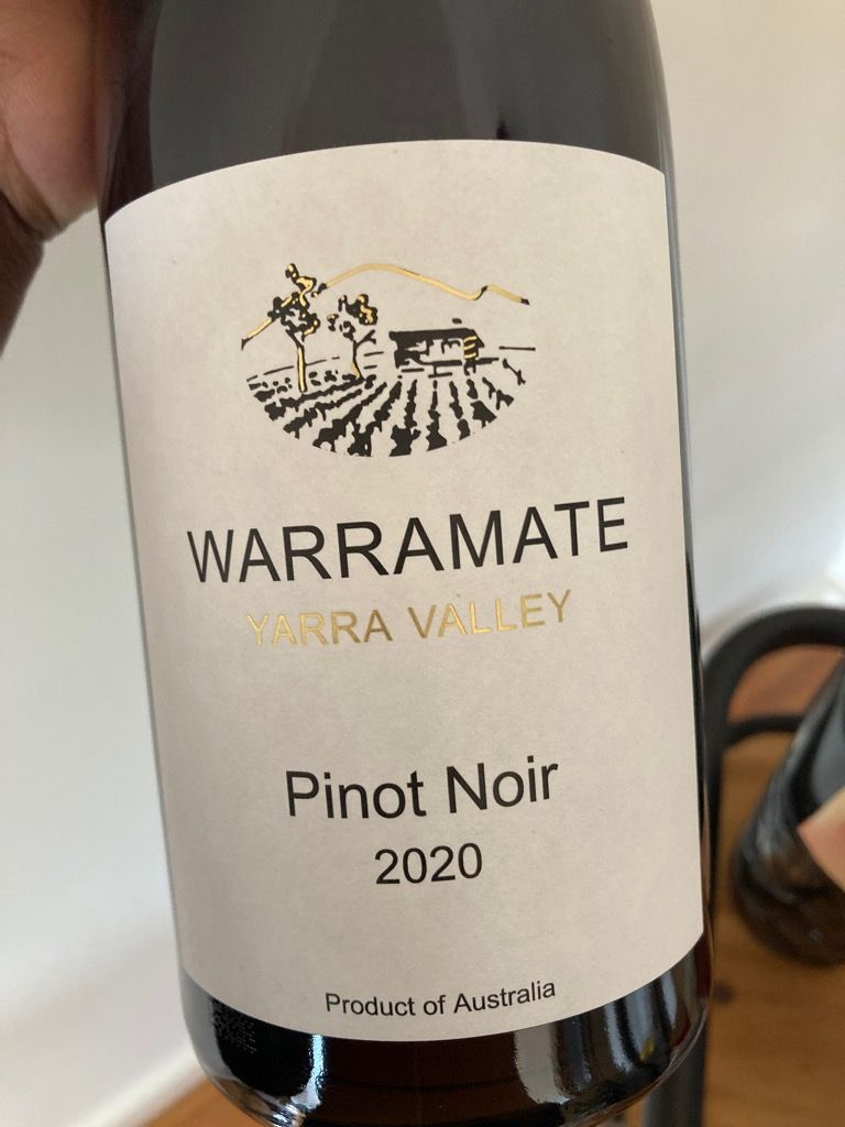 2022 Warramate Pinot Noir Australia Victoria Port Phillip Yarra