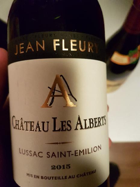 2015 Château les Alberts Lussac St Émilion France Bordeaux