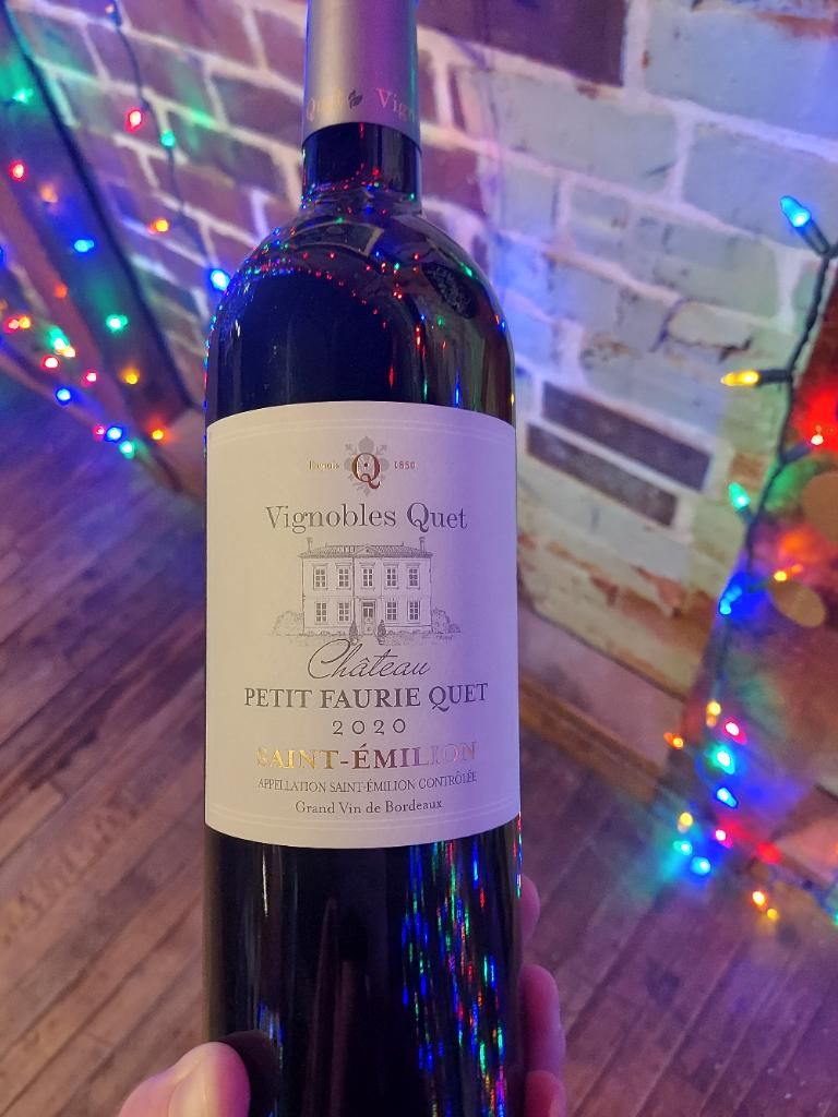 2020 Château Petit Faurie Quet France Bordeaux Libournais St