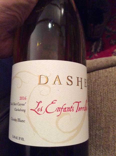 2016 Dashe Cellars Chenin Blanc Les Enfants Terribles Black Bart Cuvée