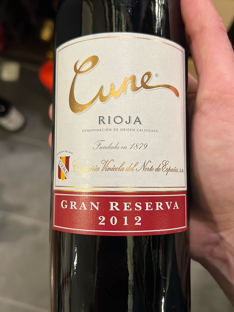 2012 C V N E Compañía Vinícola del Norte de España Rioja Gran