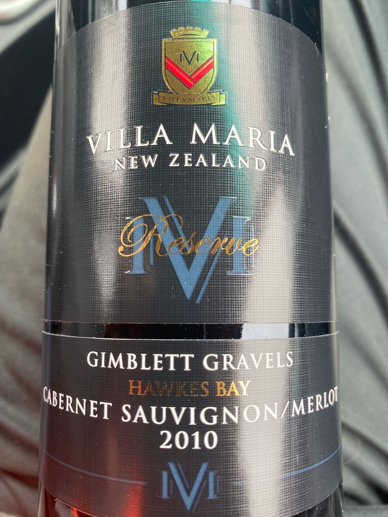 2010 Villa Maria Cabernet Sauvignon Merlot Reserve New Zealand North