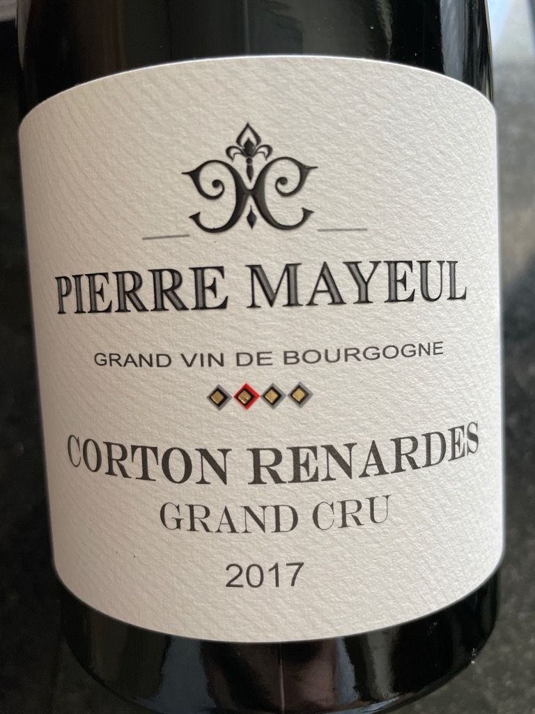 Pierre Mayeul Corton Renardes France Burgundy C Te De Beaune