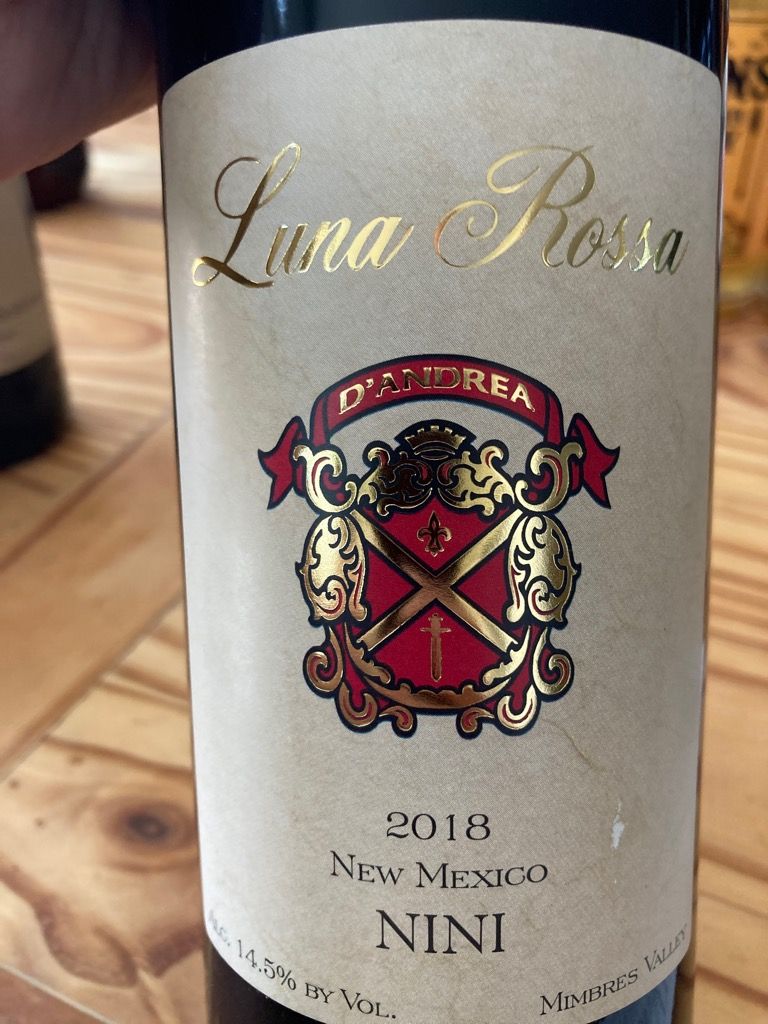 Luna Rossa Nini Usa New Mexico Mimbres Valley Cellartracker