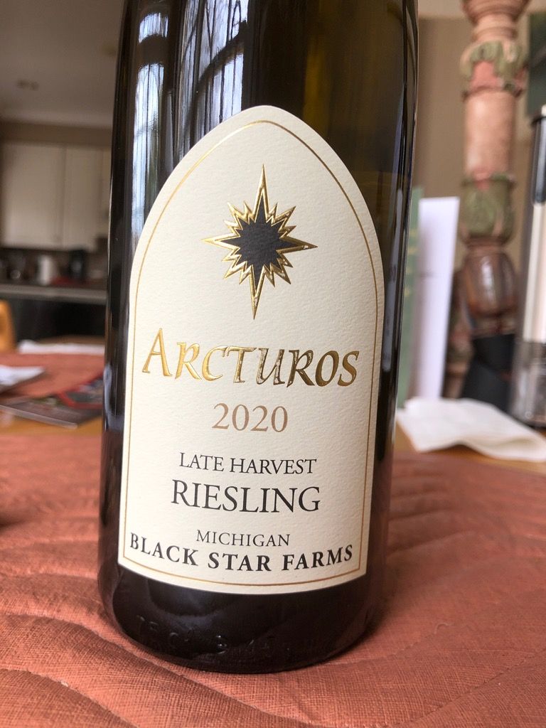 2020 Black Star Farms Riesling Arcturos Late Harvest USA Michigan