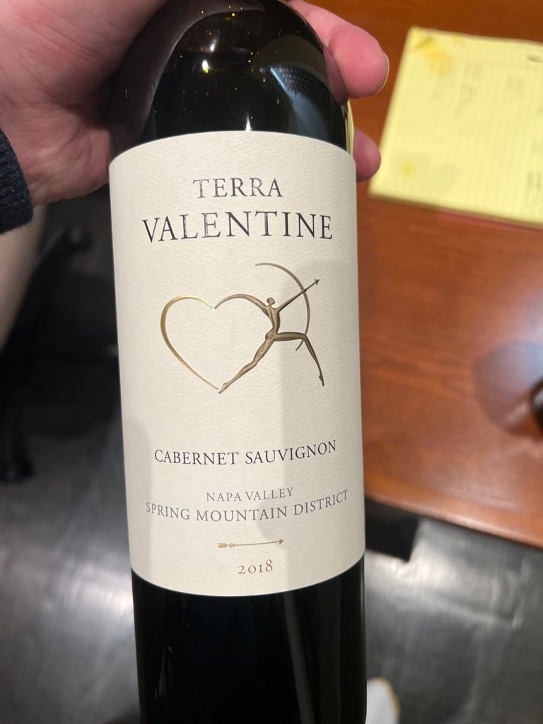 Terra Valentine Cabernet Sauvignon K Block Usa California Napa