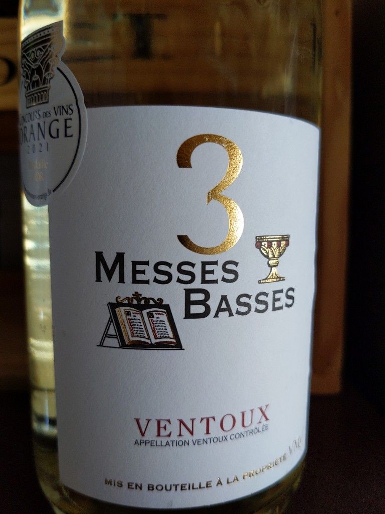 2020 Vignerons du Mont Ventoux Ventoux Blanc Cuvée des 3 Messes Basses