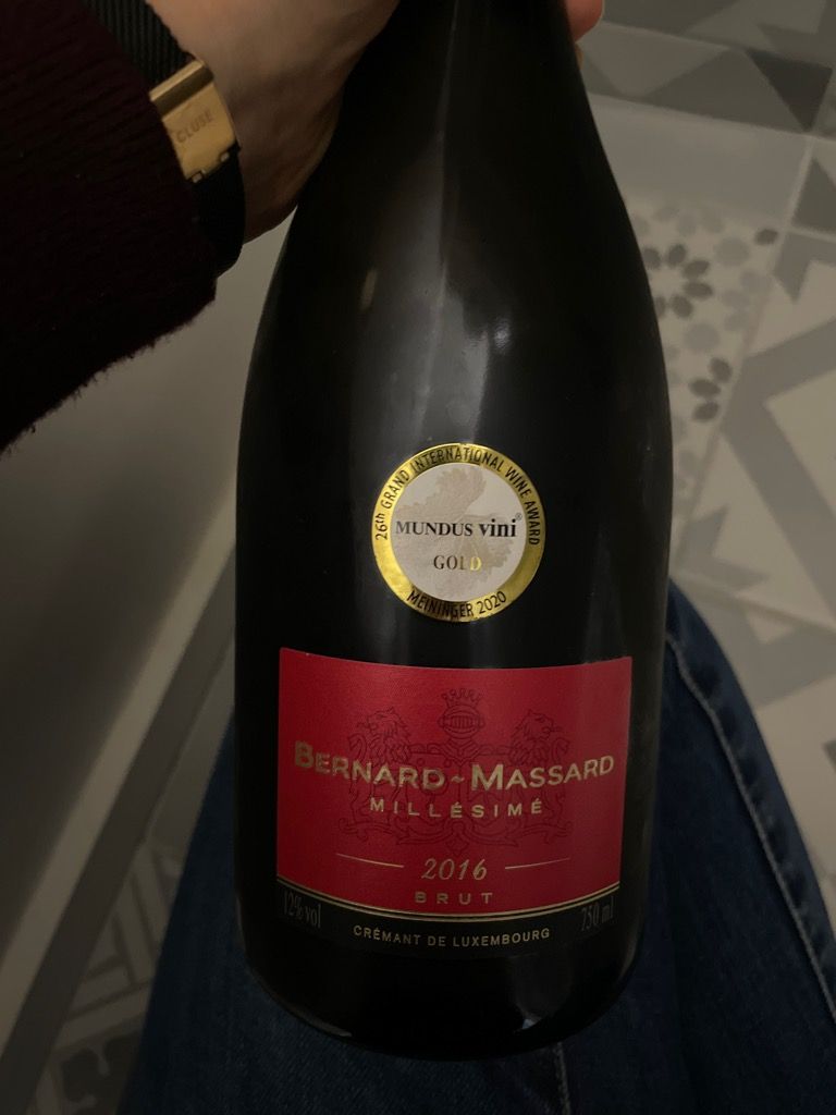 2016 Caves Bernard Massard Brut Crémant de Luxembourg Luxembourg