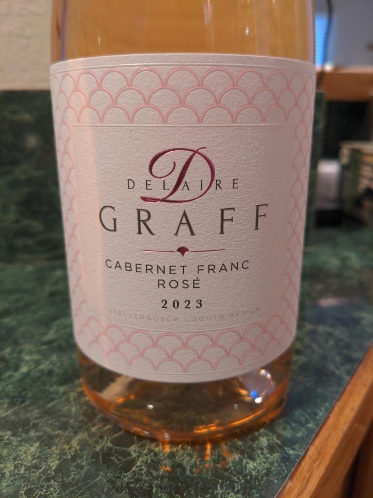 2023 Delaire Graff Cabernet Franc Rosé South Africa Coastal Region