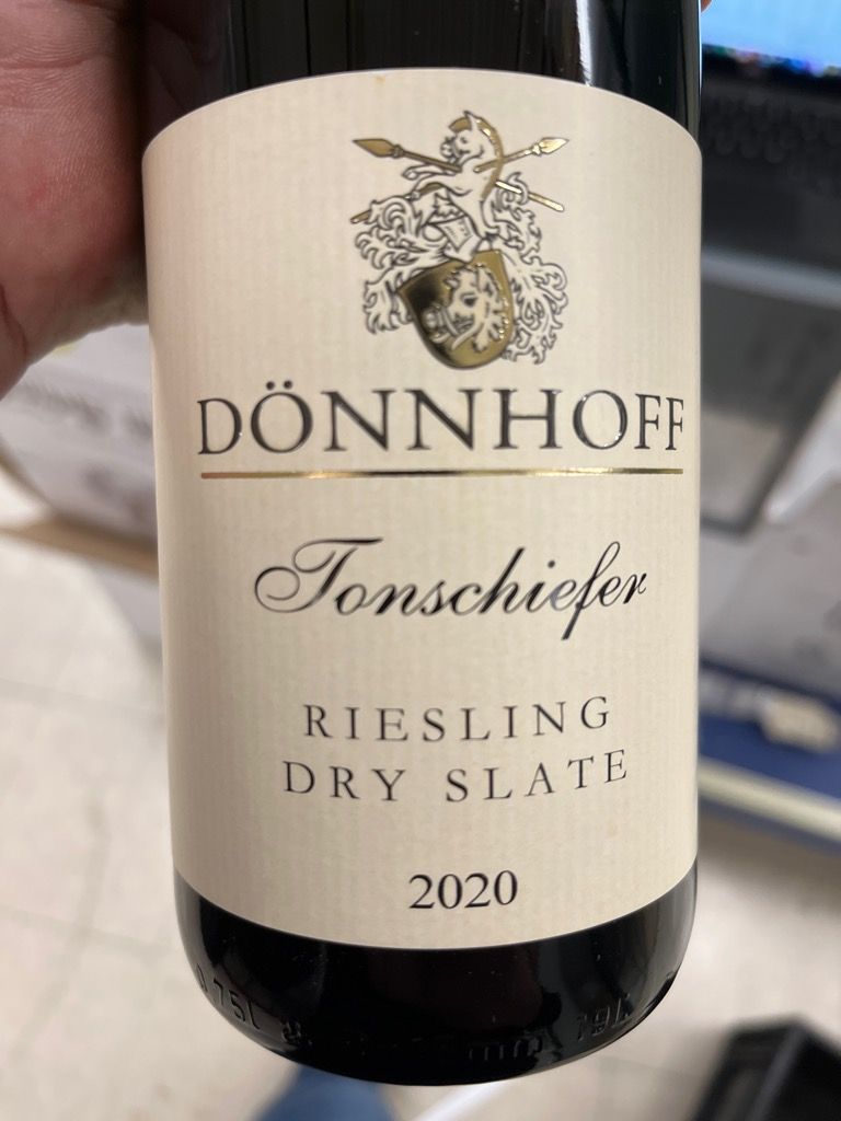 D Nnhoff Riesling Tonschiefer Dry Slate Germany Nahe Cellartracker