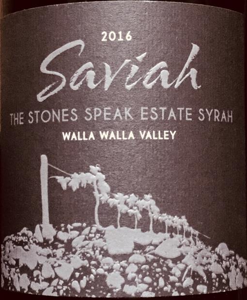 Saviah Cellars The Stones Speak Estate Syrah Usa Washington