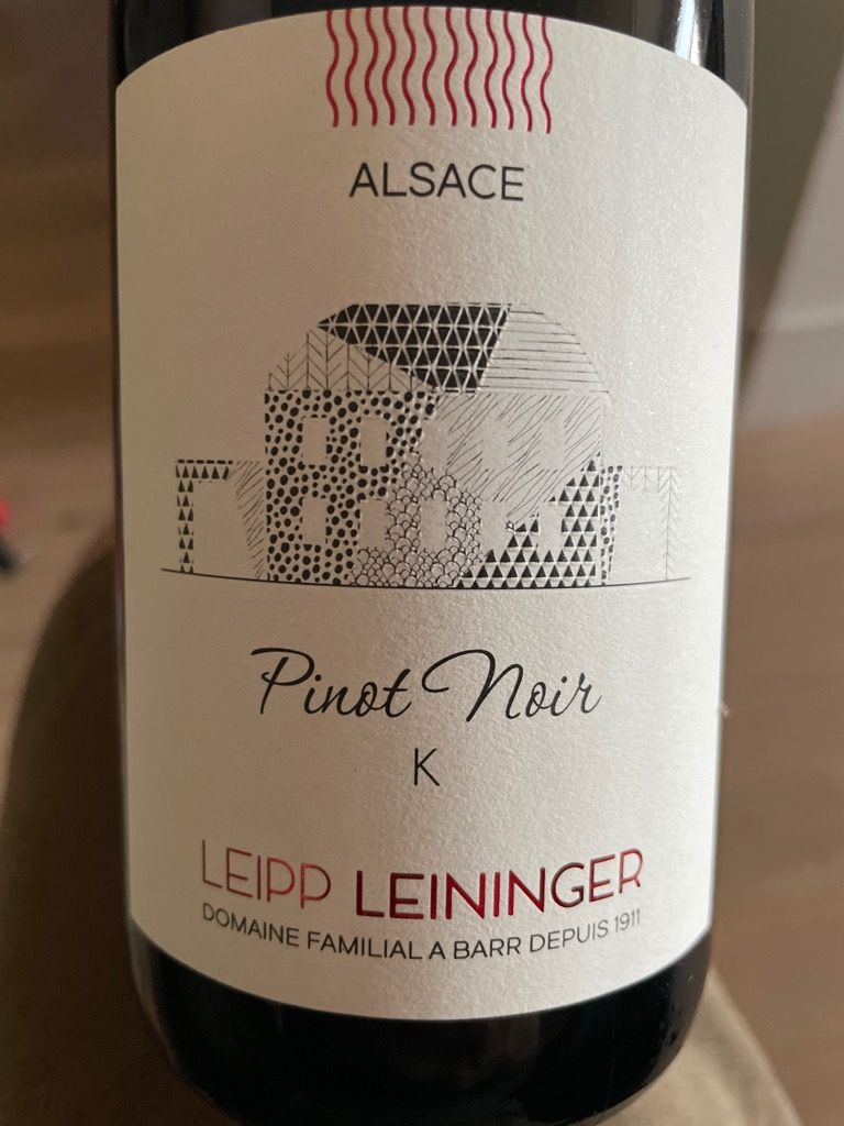 2020 Leipp Leininger Pinot Noir K France Alsace CellarTracker