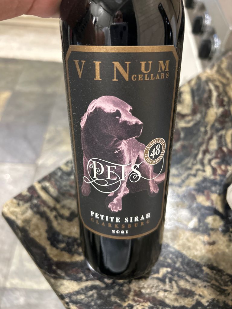 2021 Vinum Cellars Petite Sirah PETS USA California Central Valley