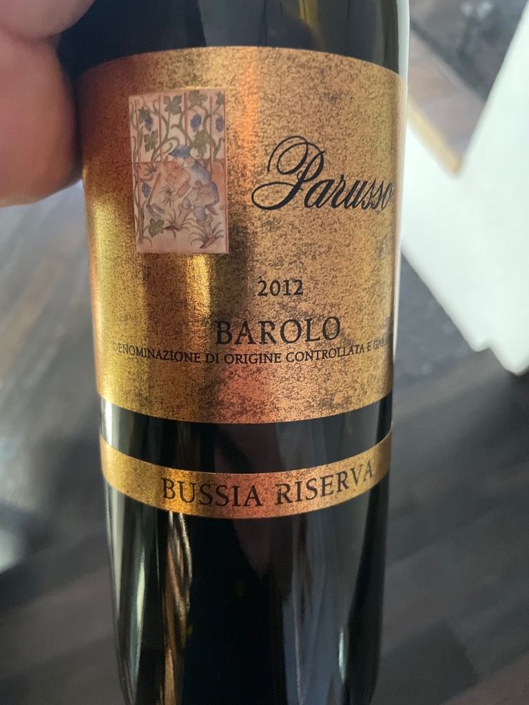 Parusso Barolo Riserva Bussia Oro Bussia Italy Piedmont Langhe