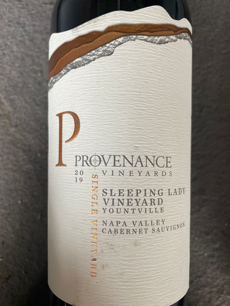 2019 Provenance Vineyards Cabernet Sauvignon Sleeping Lady Vineyards