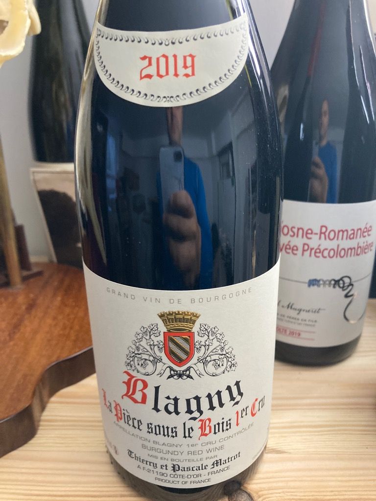 2019 Domaine Matrot Blagny 1er Cru La Pièce sous le Bois Rouge France