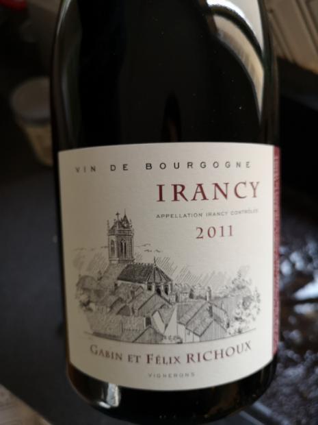 2012 Gabin et Felix Richoux Irancy France Burgundy Côtes d Auxerre