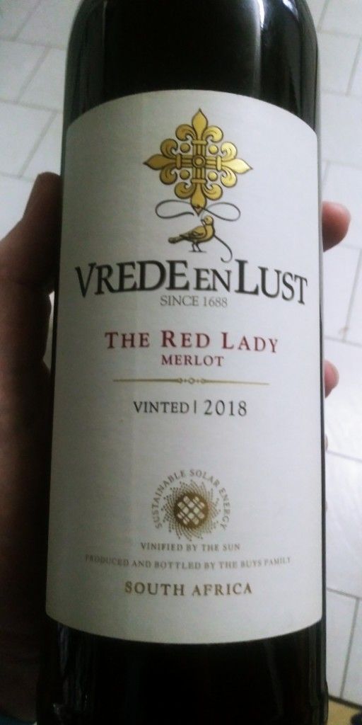 2018 Vrede En Lust Merlot Red Lady South Africa Coastal Region Paarl