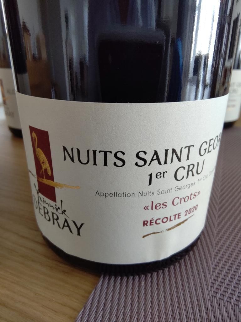 2021 Domaine Debray Nuits St Georges 1er Cru Les Crots France