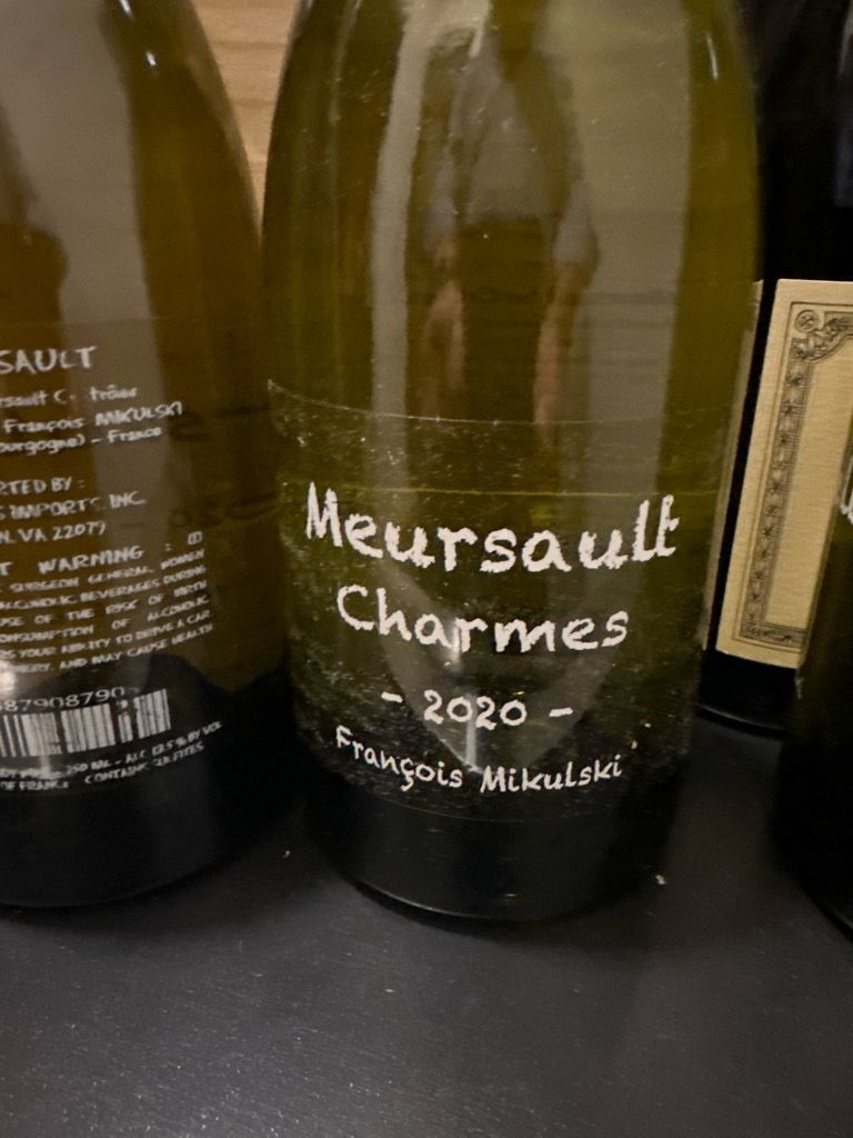 2022 Domaine François Mikulski Meursault 1er Cru Charmes Vieilles