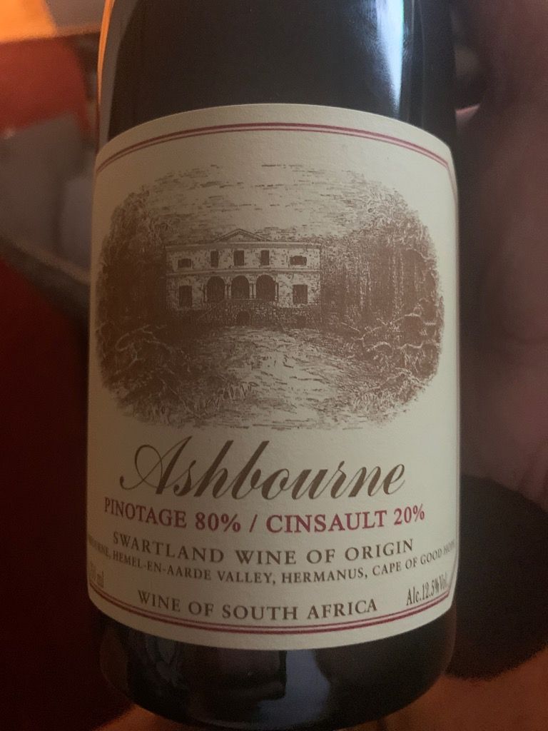 2018 Ashbourne Pinotage Cinsault Swartland South Africa Coastal