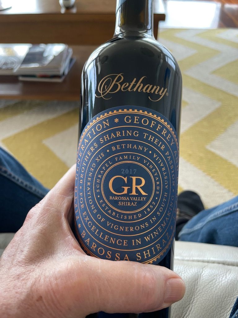 2019 Bethany Shiraz GR Australia South Australia Barossa Barossa