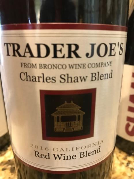 2014 Trader Joe S Merlot Charles Shaw Blend Bronco Winery USA