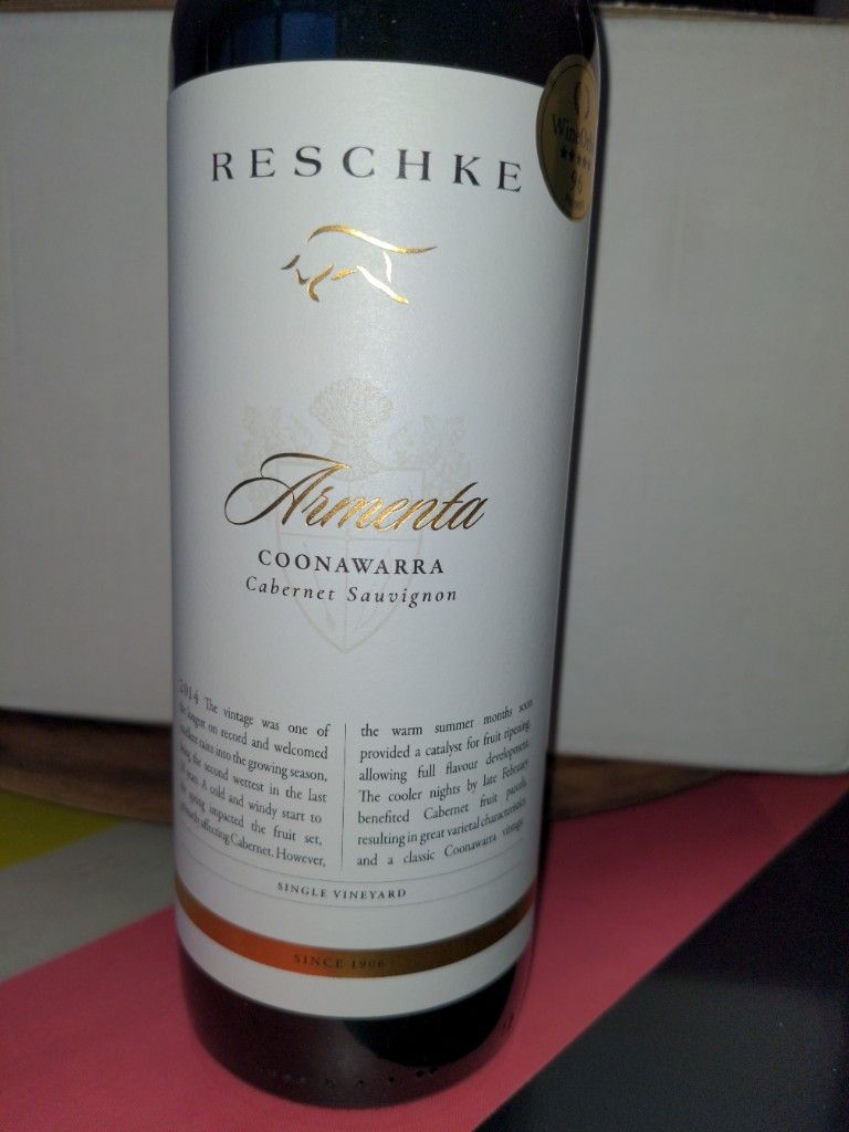 Reschke Cabernet Sauvignon Armenta Australia South Australia