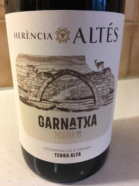 2017 Herencia Altes Garnatxa Negra Terra Alta Spain Catalunya