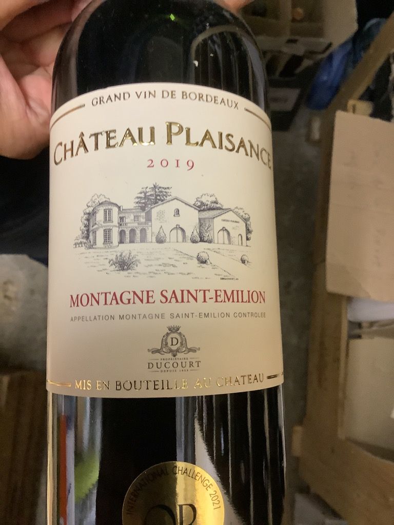 2020 Château Plaisance Montagne St Emilion France Bordeaux