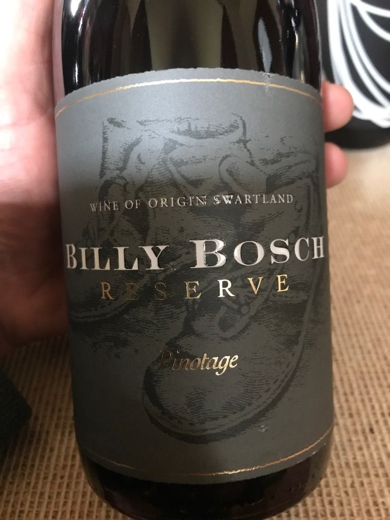 2020 Billy Bosch Pinotage Reserve South Africa Western Cape