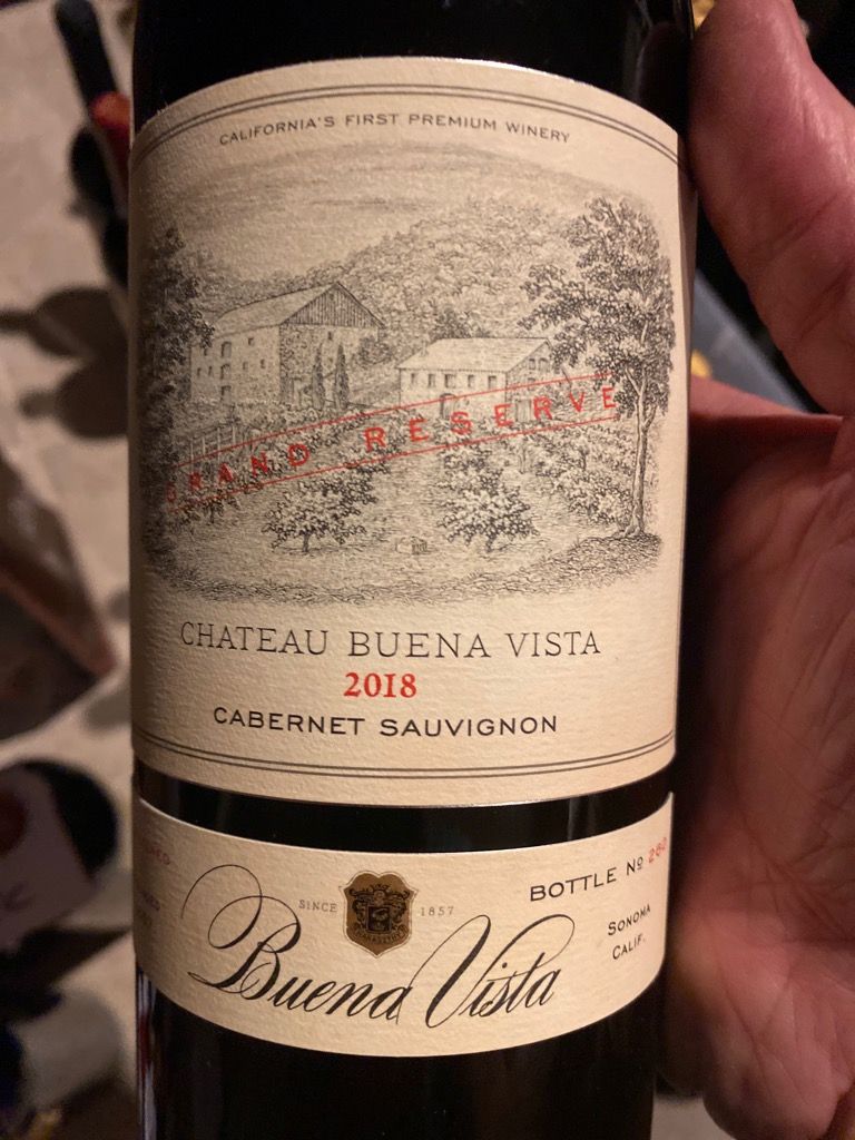 2019 Buena Vista Cabernet Sauvignon Chateau Buena Vista Grand Reserve