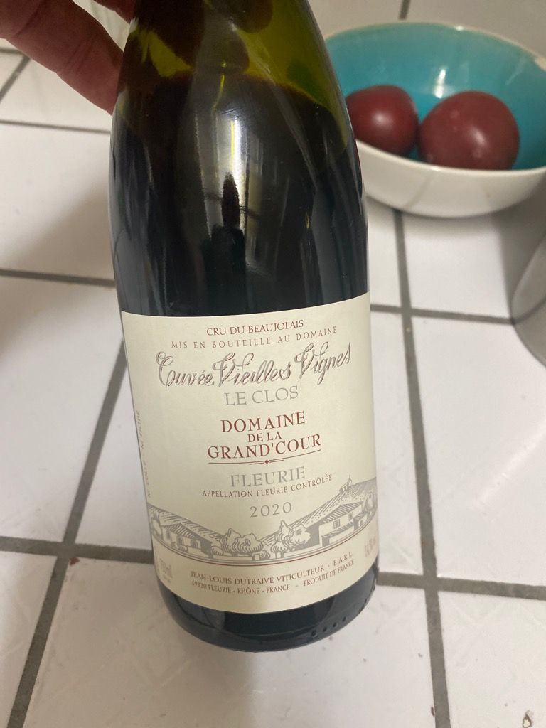 Jean Louis Dutraive Domaine De La Grand Cour Fleurie France