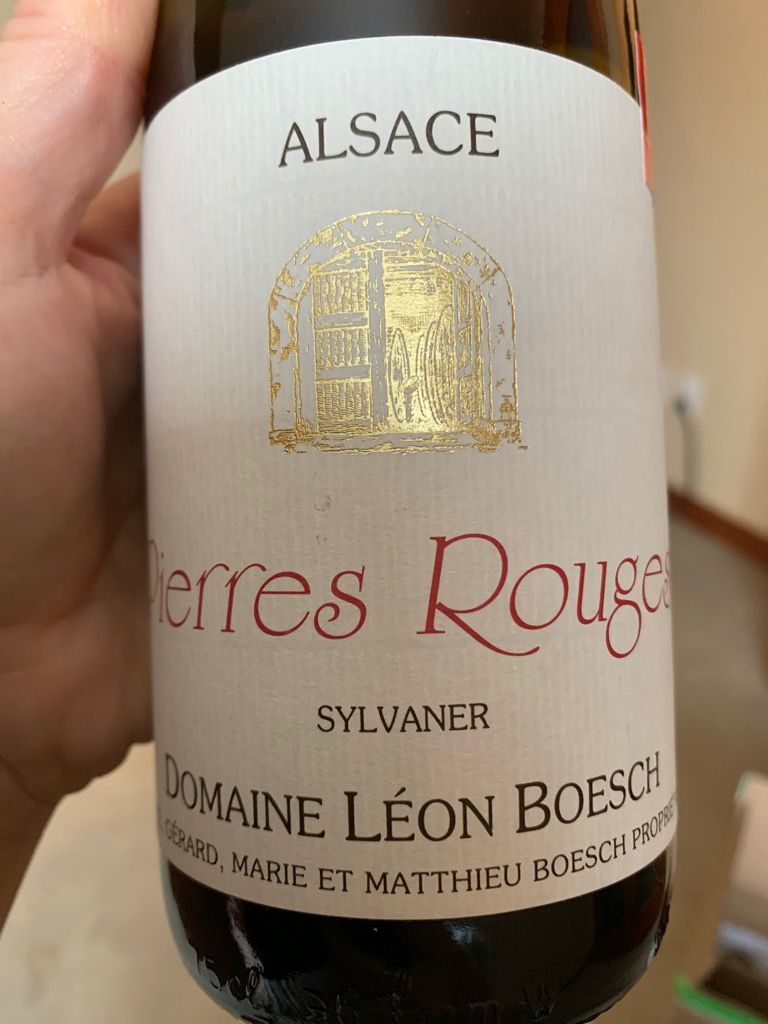 Domaine L On Boesch Sylvaner Les Pierres Rouges France Alsace