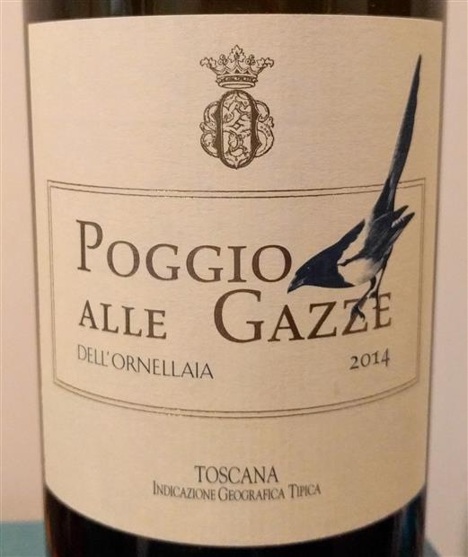 2014 Tenuta Dell Ornellaia Sauvignon Blanc Poggio Alle Gazze Toscana