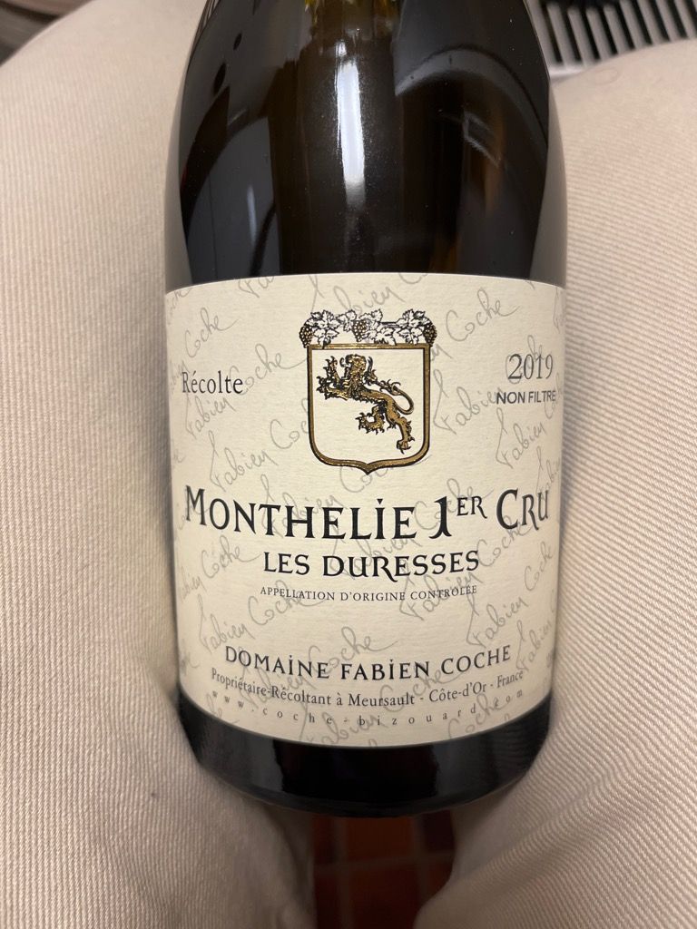 Domaine Fabien Coche Month Lie Er Cru Les Duresses Blanc France