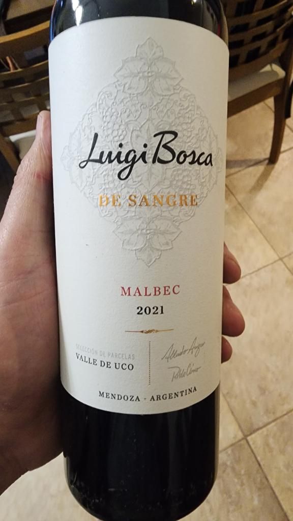 2021 Luigi Bosca Malbec De Sangre Valle De Uco Argentina Mendoza