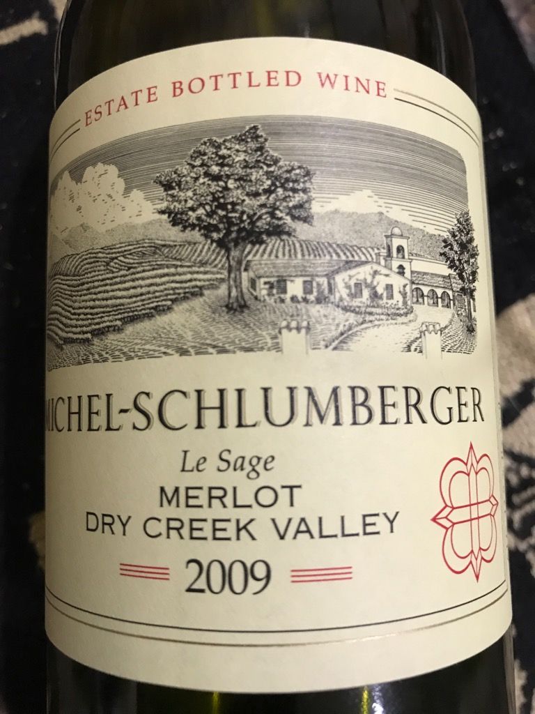 Michel Schlumberger Merlot Le Sage Usa California Sonoma County