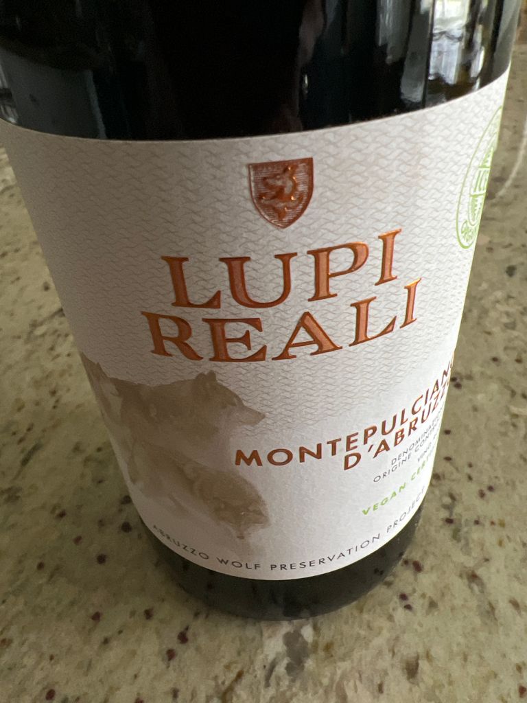 2020 Lupi Reali Montepulciano D Abruzzo Italy Abruzzi Montepulciano