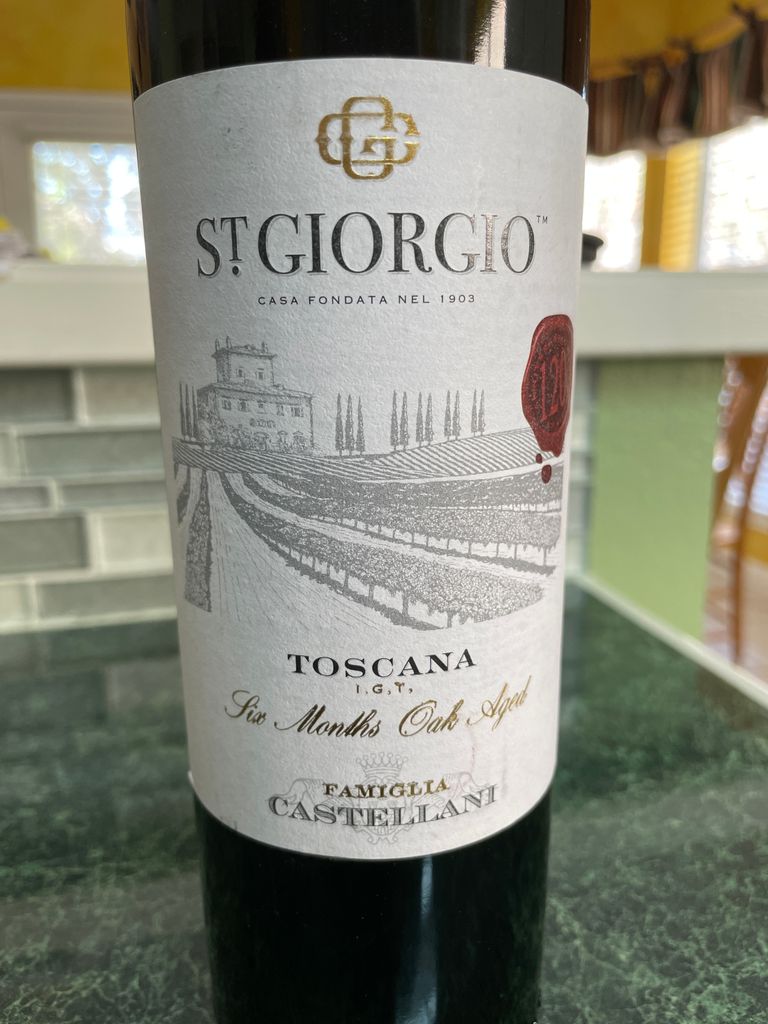 2018 Castellani St Giorgio Toscana IGT Italy Tuscany Toscana IGT