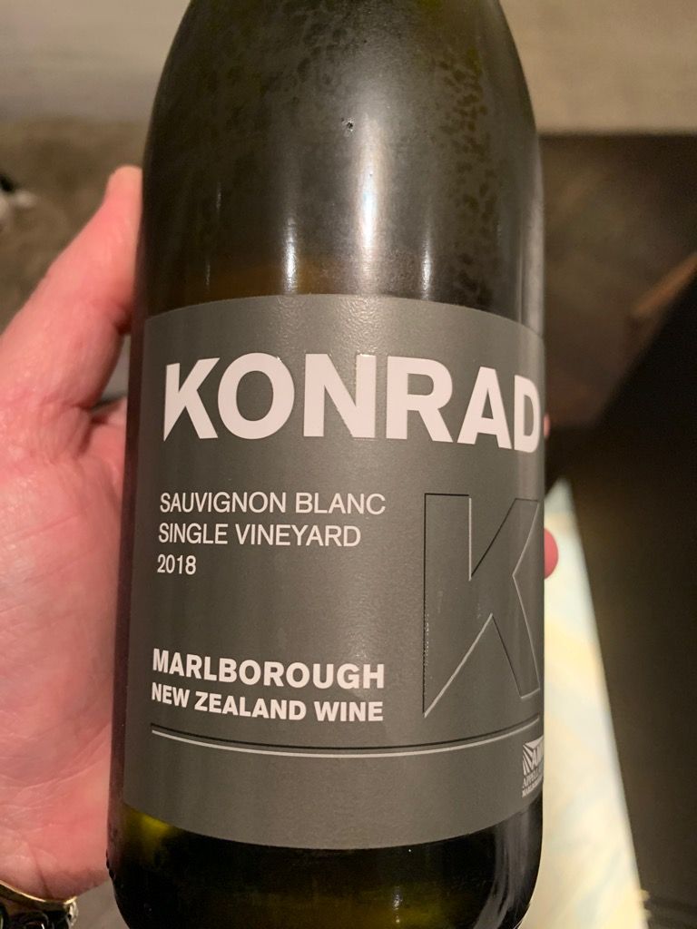 2016 Konrad Sauvignon Blanc Single Vineyard New Zealand South Island