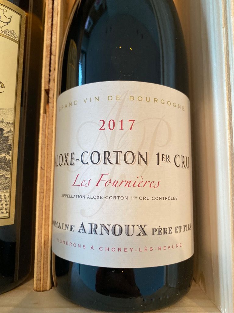 2017 Domaine Arnoux Pére et Fils Aloxe Corton 1er Cru Fournières