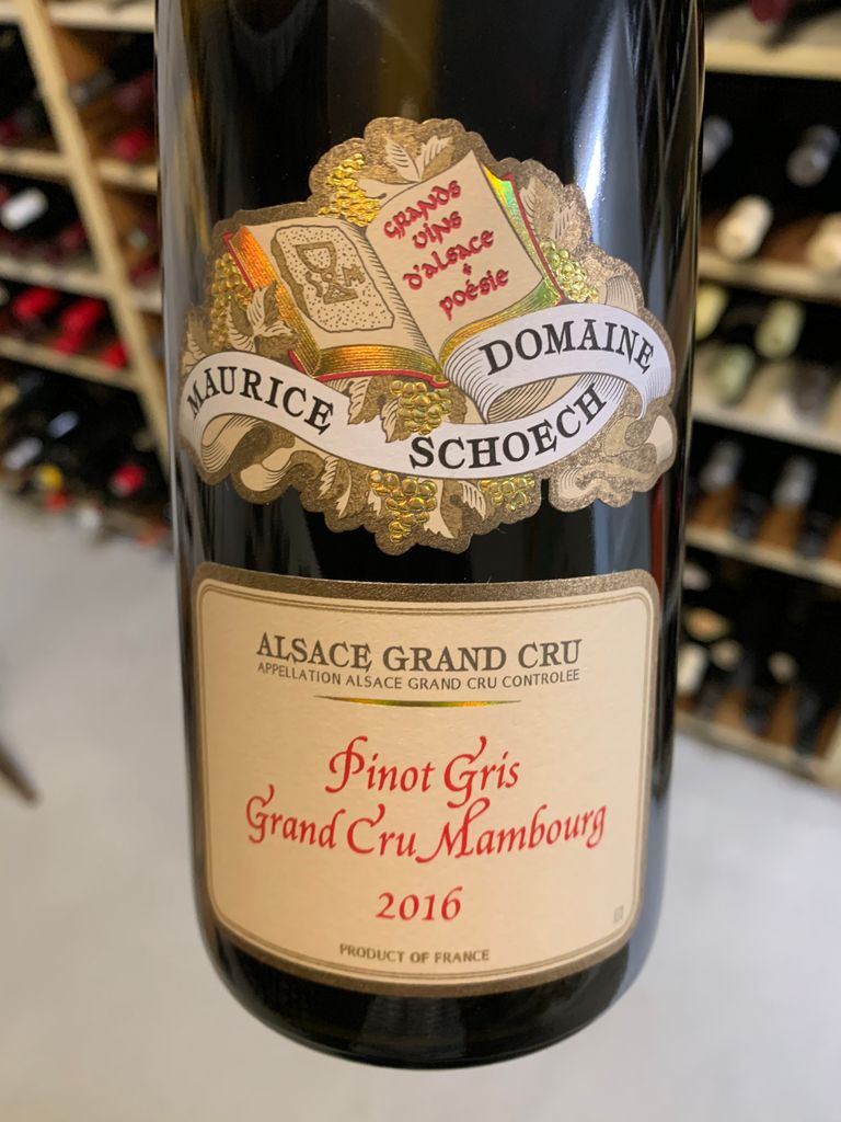 2016 Domaine Maurice Schoech Pinot Gris Mambourg France Alsace