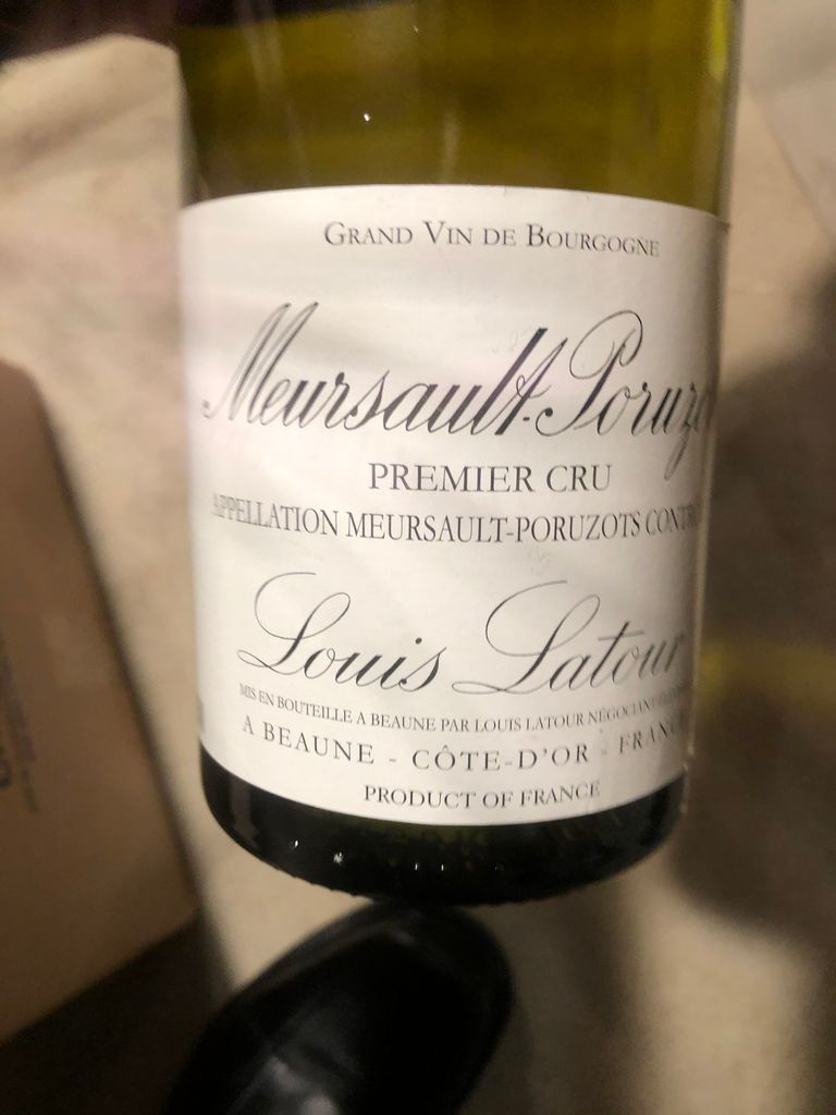 2018 Louis Latour Meursault 1er Cru Les Poruzots France Burgundy