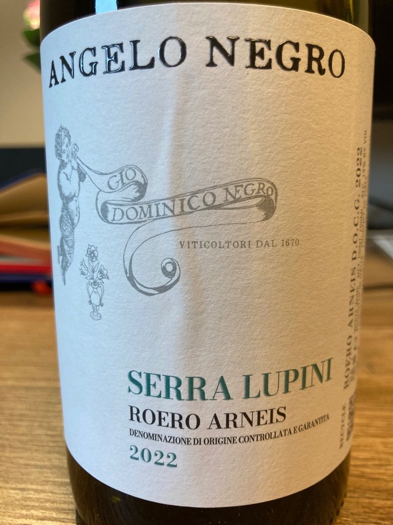 2022 Angelo Negro E Figli Roero Arneis Serra Lupini Italy Piedmont