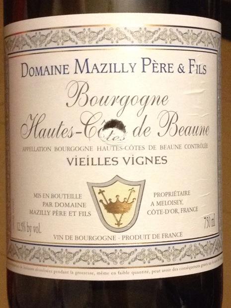 Domaine Mazilly Pere Fils Bourgogne Hautes C Tes De Beaune