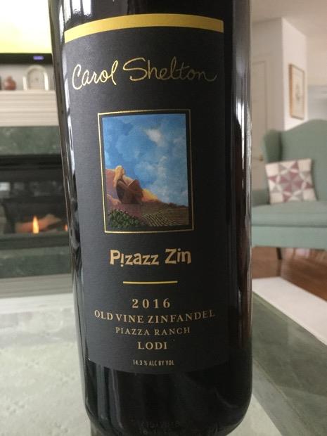 2018 Carol Shelton Wines Zinfandel Pizazz Zin Piazza Vineyard Old Vine